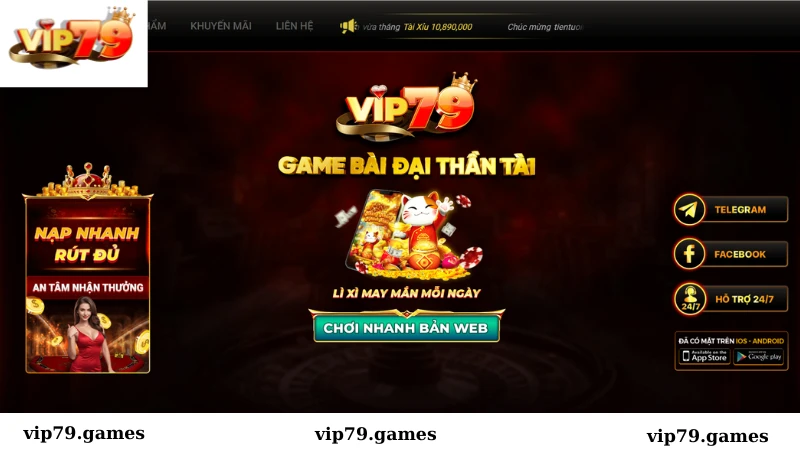 Lý do nên lựa chọn cổng game Vip79